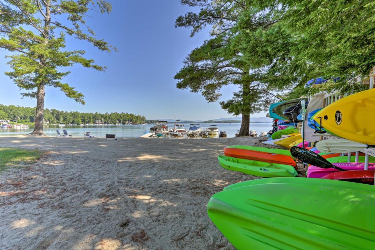 Lake Getaway Walk Across Street To Private Beach! Gilford Exteriör bild